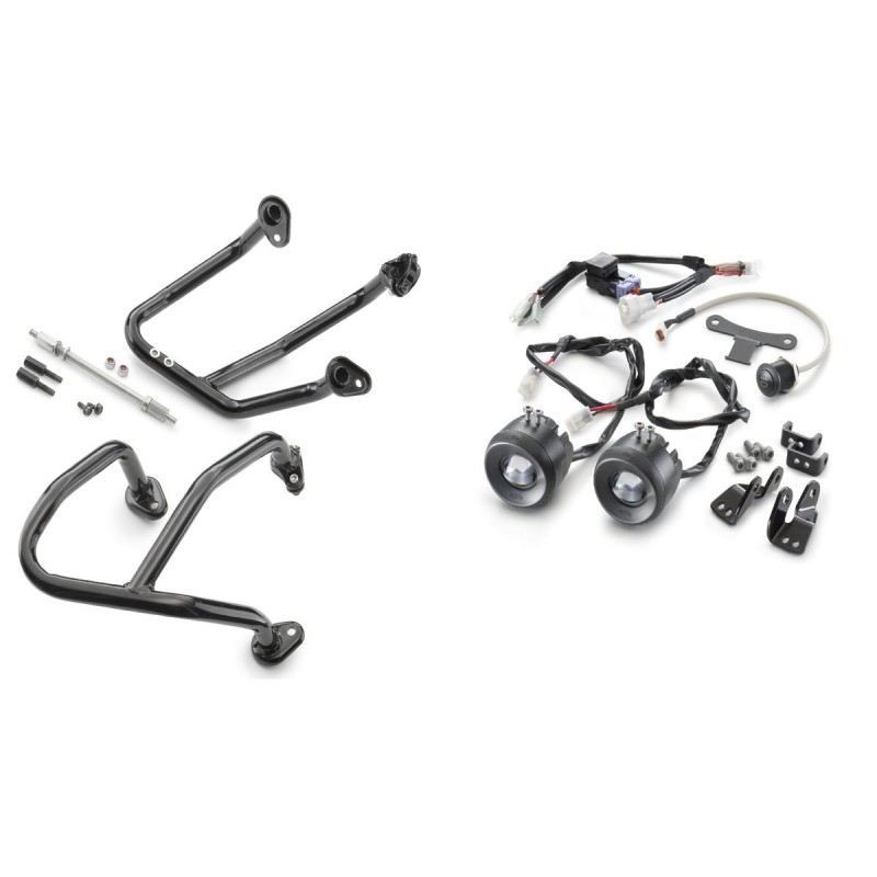 Crash bar-fog light kit